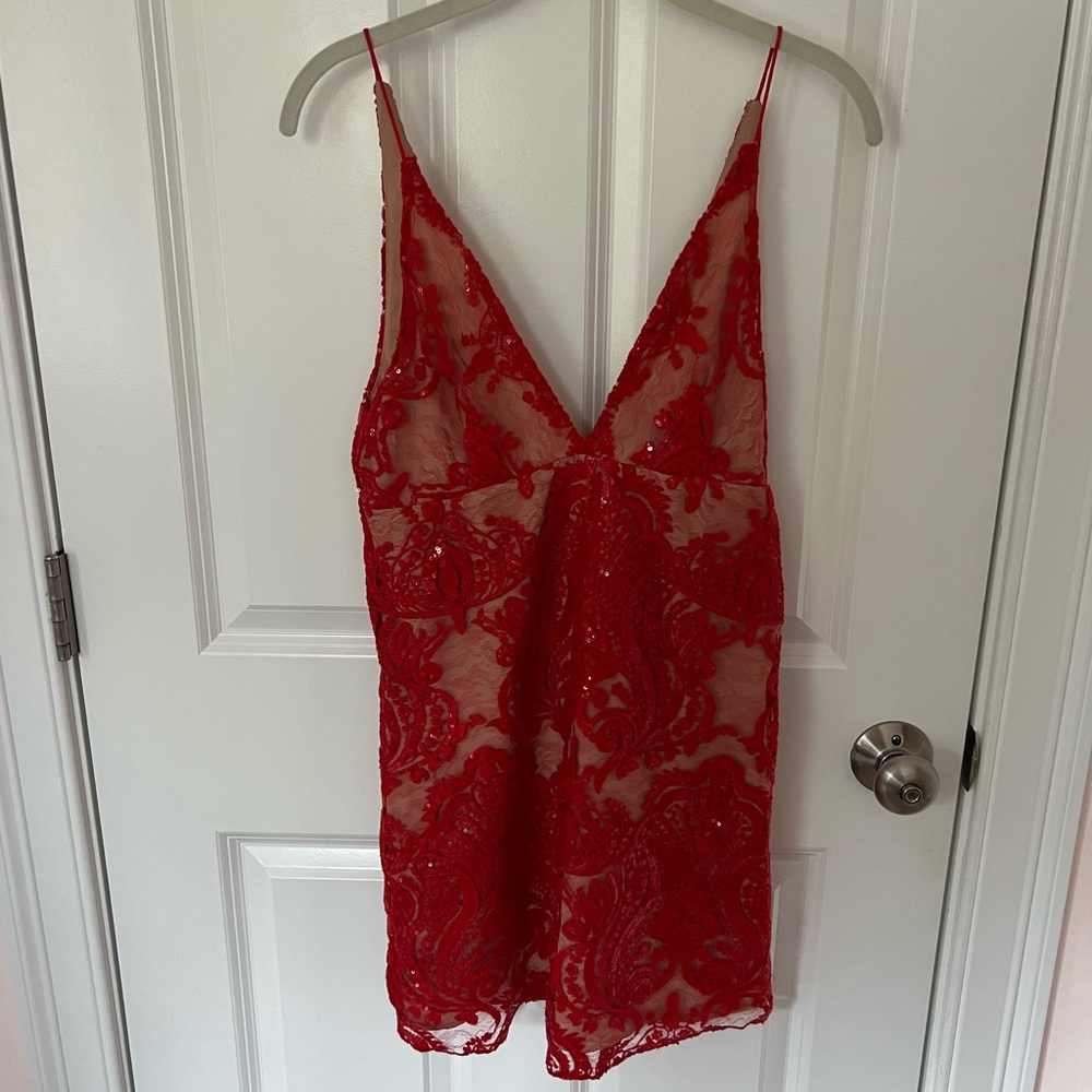 Red Free People Dress